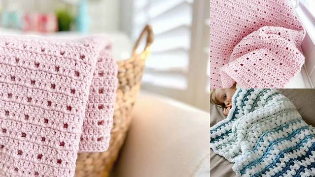 57+ Easy Crochet Baby Blanket Patterns Free For Beginners Step By