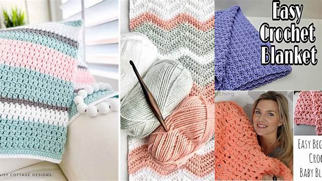 43+ Easy Crochet Blanket Patterns For Beginners Youtube Free