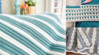 14+ Easy Crochet Blanket Patterns Two Colors