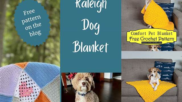 82+ Easy Crochet Dog Blanket Patterns Free