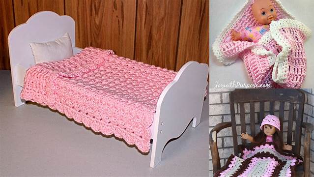 37+ Easy Crochet Doll Blanket Patterns