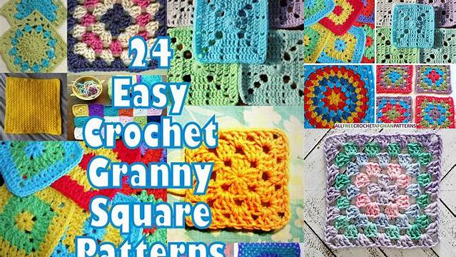 41+ Easy Crochet Granny Square Afghan Patterns