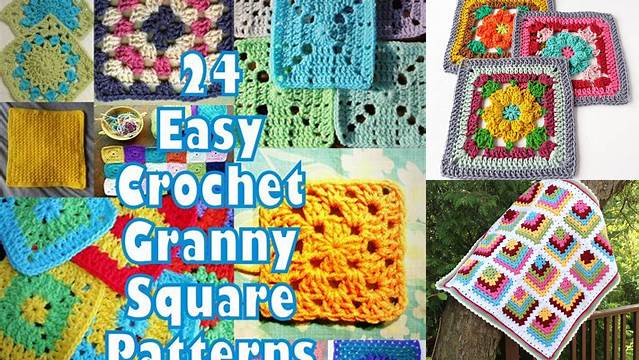 30+ Easy Crochet Granny Square Blanket Patterns Free