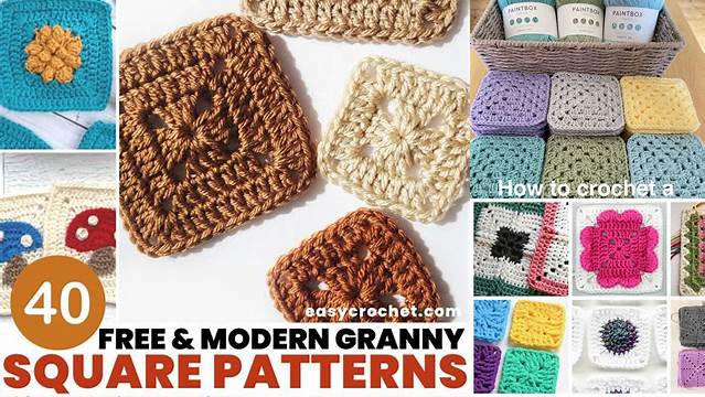 37+ Easy Crochet Square Patterns For Beginners