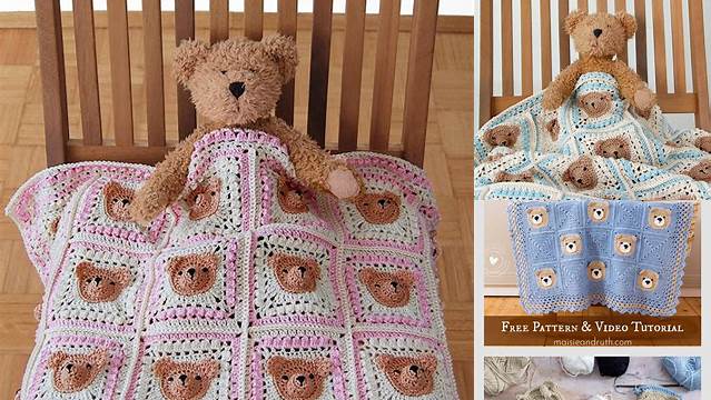 45+ Easy Crochet Teddy Bear Blanket Patterns Free