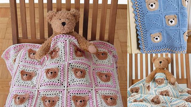 92+ Easy Crochet Teddy Bear Blanket Patterns