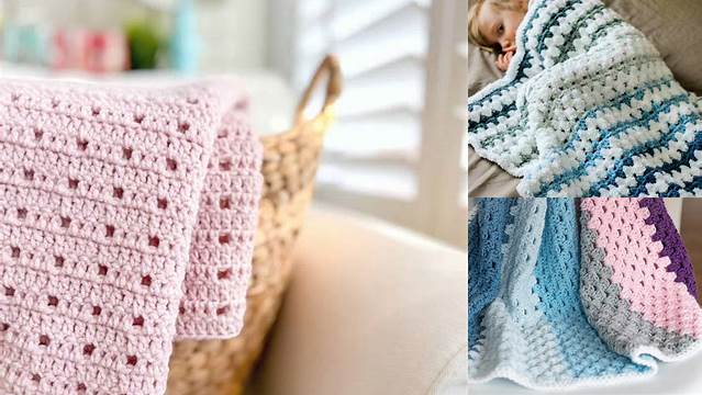 18+ Easy Double Crochet Baby Blanket Patterns Free