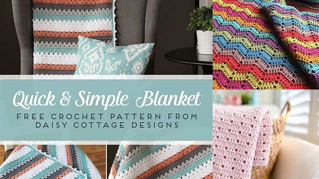 27+ Easy Fast Crochet Blanket Patterns Free