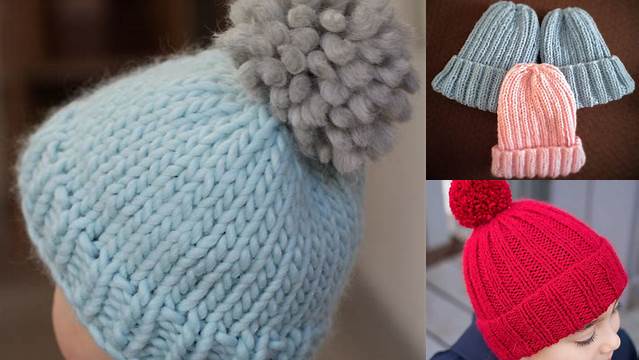 97+ Easy Free Knitting Patterns For Children's Hats On Straight Needles