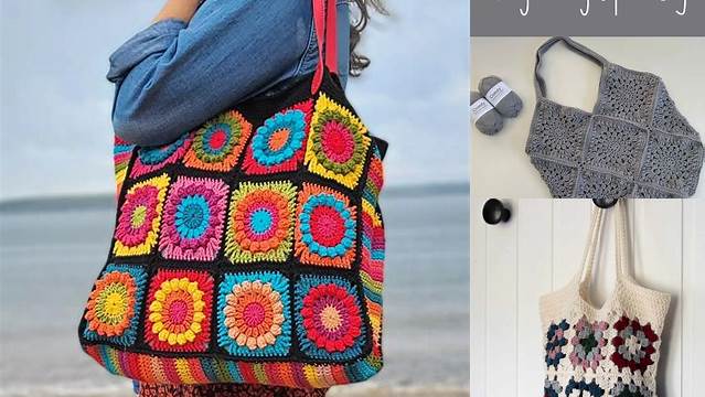 32+ Easy Granny Square Bag Patterns Free