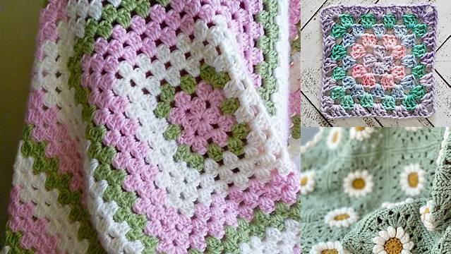 65+ Easy Granny Square Blanket Patterns Free