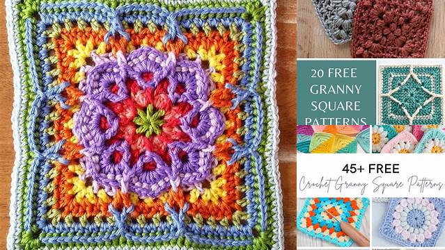 29+ Easy Granny Square Patterns Free Printable