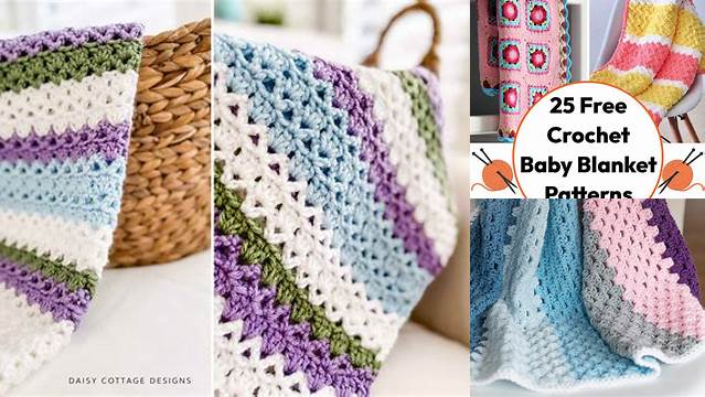 71+ Easy Modern Crochet Baby Blanket Patterns Free Pdf