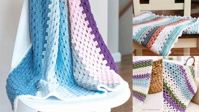 93+ Easy Modern Crochet Baby Blanket Patterns Free