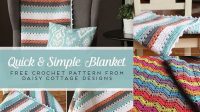 69+ Easy Quick Crochet Blanket Patterns Free