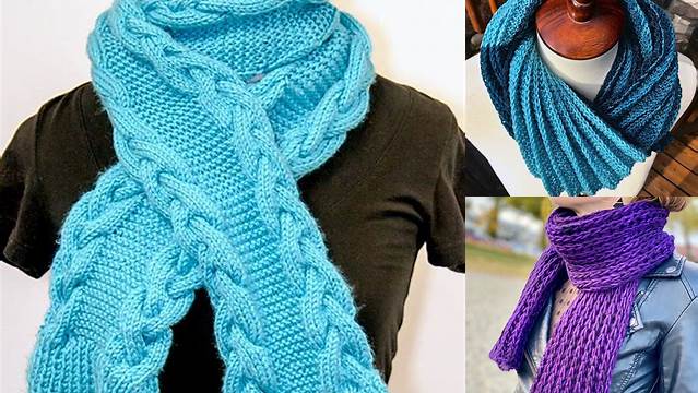 61+ Easy Quick Scarf Knitting Patterns