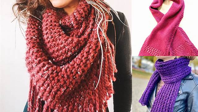 74+ Easy Scarves To Knit Free Patterns