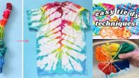 47+ Easy Tie Dye Designs With Rubber Bands