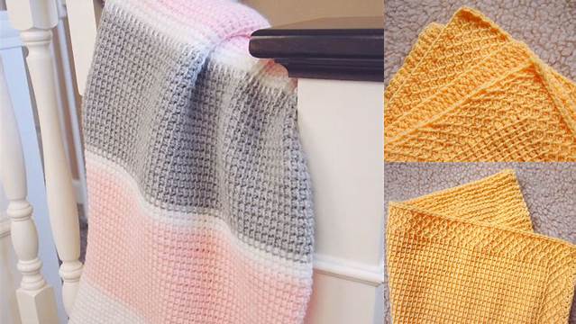 20+ Easy Tunisian Crochet Baby Blanket Patterns