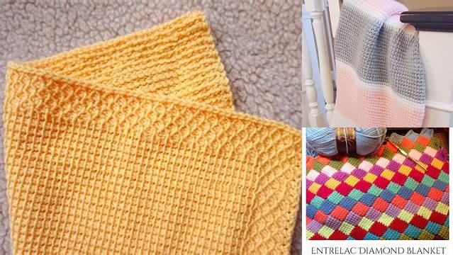 88+ Easy Tunisian Crochet Blanket Patterns Free