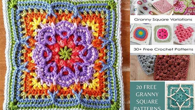 65+ Fancy Granny Square Patterns Free