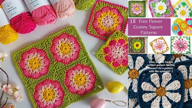 60+ Flower Granny Square Pattern Uk