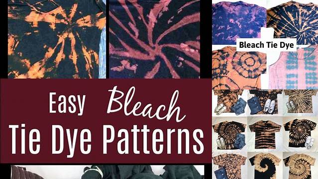 37+ Folding Bleach Tie Dye Patterns