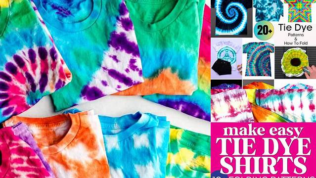 20+ Folding Tie Dye Shirt Patterns