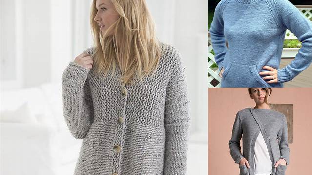 52+ Free Beginner Knitting Patterns For Women's Sweaters