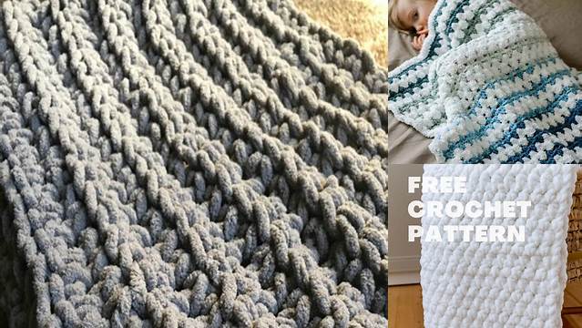 55+ Free Crochet Baby Blanket Patterns For Beginners Chunky Yarn