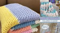 30+ Free Crochet Baby Blanket Patterns With Chunky Yarn