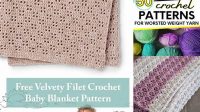 12+ Free Crochet Baby Blanket Patterns Worsted Weight Yarn