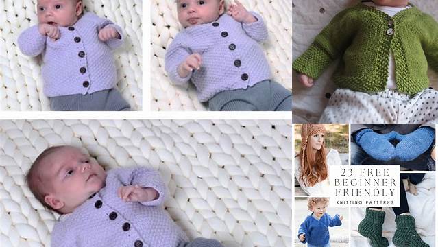 78+ Free Easy Baby Knitting Patterns For Beginners Australia