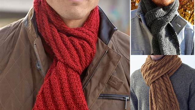 46+ Free Easy Knitting Pattern For Mens Scarf