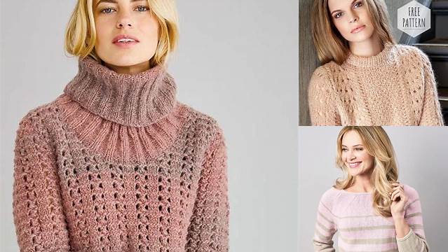 77+ Free Easy Knitting Patterns For Women's Sweaters