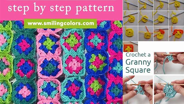 94+ Free Granny Square Patterns For Beginners Step By Step