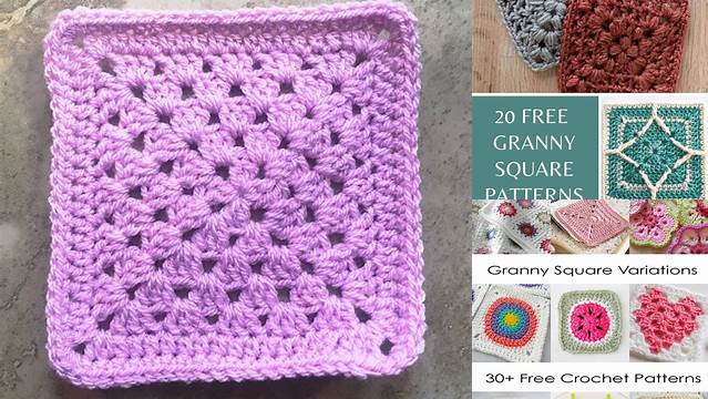 26+ Free Granny Square Patterns One Color