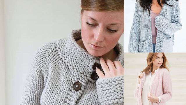 7+ Free Knit Cardigan Pattern Bulky Yarn