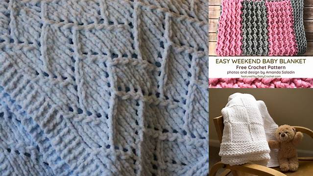 62+ Free Knit Patterns For Baby Blankets With Bulky Yarn