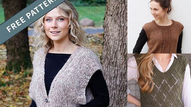 59+ Free Knit Vest Patterns For Adults