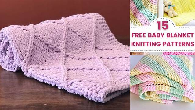 31+ Free Knitted Baby Blanket Patterns With Chunky Yarn