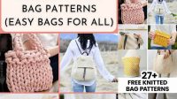 78+ Free Knitted Bag Patterns For Beginners