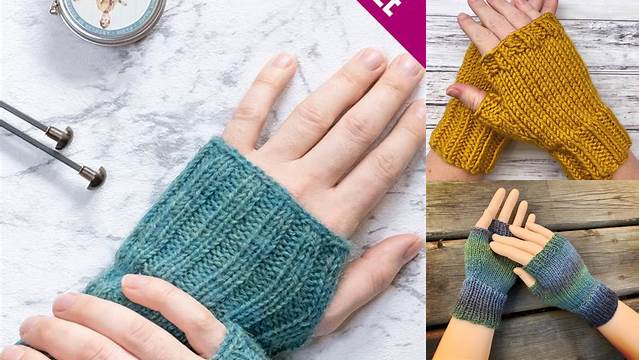 28+ Free Knitted Fingerless Gloves Pattern For Beginners