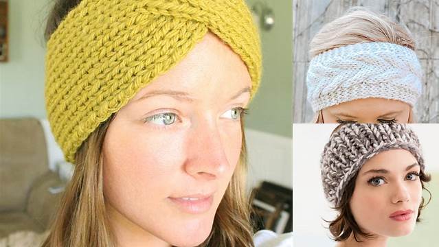 9+ Free Knitted Headband Patterns For Beginners Straight Needles