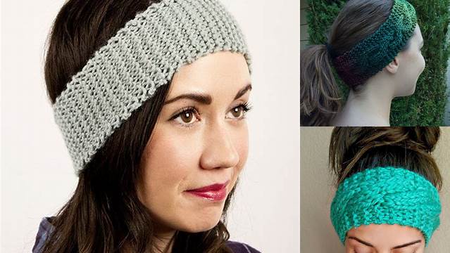 12+ Free Knitted Headband Patterns For Beginners