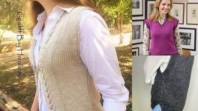 57+ Free Knitted Vest Patterns For Ladies For Beginners