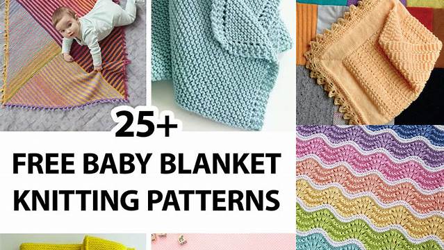 25+ Free Knitting Baby Blanket Edging Patterns