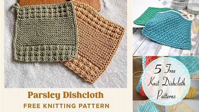 98+ Free Knitting Dishcloth Patterns For Beginners Pdf