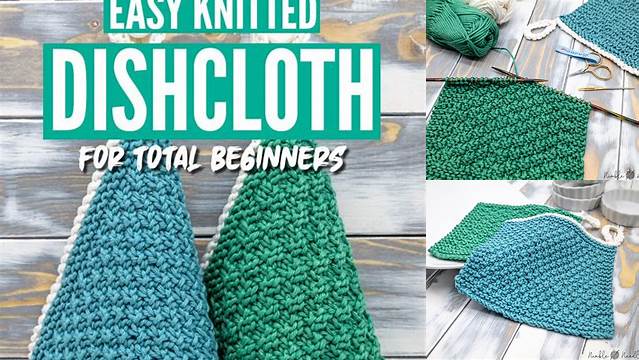 23+ Free Knitting Dishcloth Patterns For Beginners Straight Needles