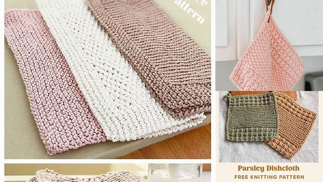 90+ Free Knitting Dishcloth Patterns For Beginners